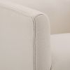 Earl Linen Skirted Swivel Chair