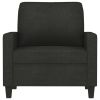 Sofa Chair Black 23.6" Fabric