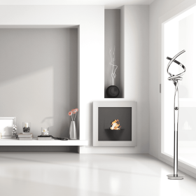 Munich LED 63" Floor Lamp // Dimmable (Color: Chrome)