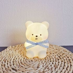 Cartoon Luminous Toy Children Cute Led Small Night Lamp (Option: Colorful Bear White)