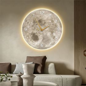 Moon Wall Clock, Moon Ambient night lights, Kids Room Lightings (style: Cratered Surface)