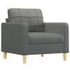 Sofa Chair Dark Gray 23.6" Fabric
