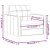Sofa Chair Dark Gray 23.6" Fabric