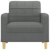 Sofa Chair Dark Gray 23.6" Fabric