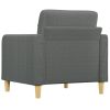 Sofa Chair Dark Gray 23.6" Fabric