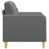 Sofa Chair Dark Gray 23.6" Fabric