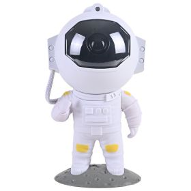 Astronaut Starry Sky Projection Lamp Creative Small Night Lamp (Option: Rechargeable-New Style White)